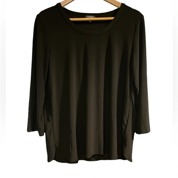Jones New York Tops - Jones New York Women’s 3/4 Sleeve Black Blouse - Size Large